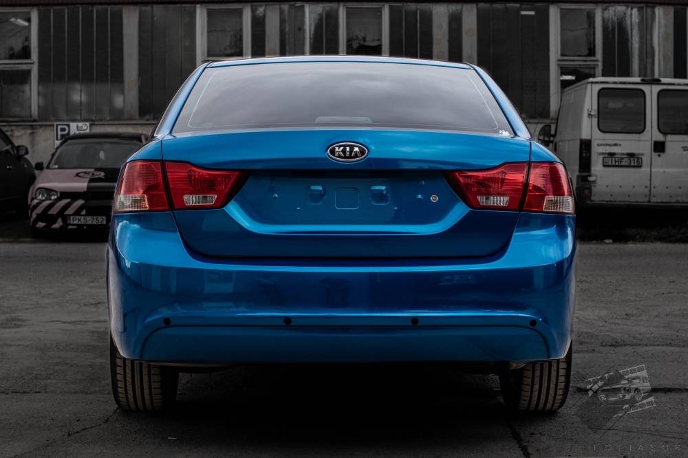 autófóliázás Kia Magentis Teckwrap RB17 Cerulean Blue Budapest hátsó nézet galéria kép